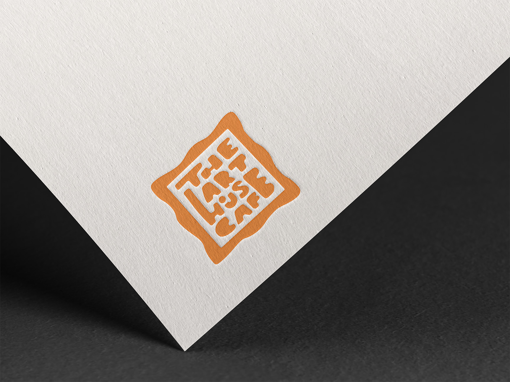 Embossed logo on paper