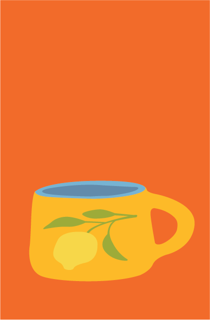 Illustration of cup from the mental health zine