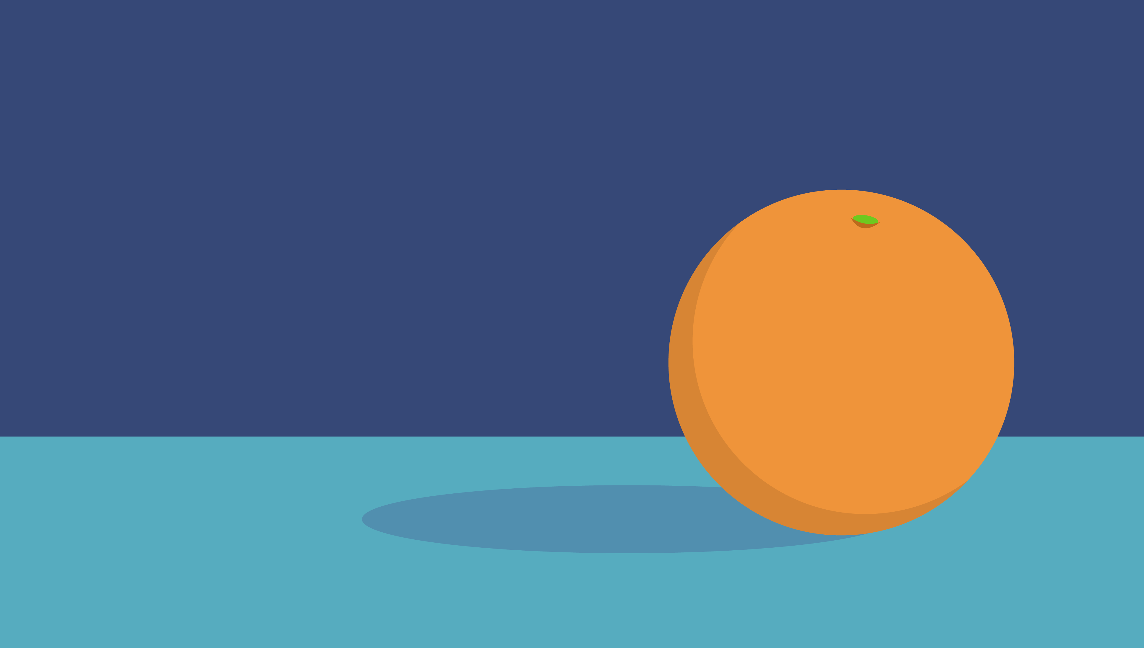 Image of an orange from my, why oranges? motion piece.