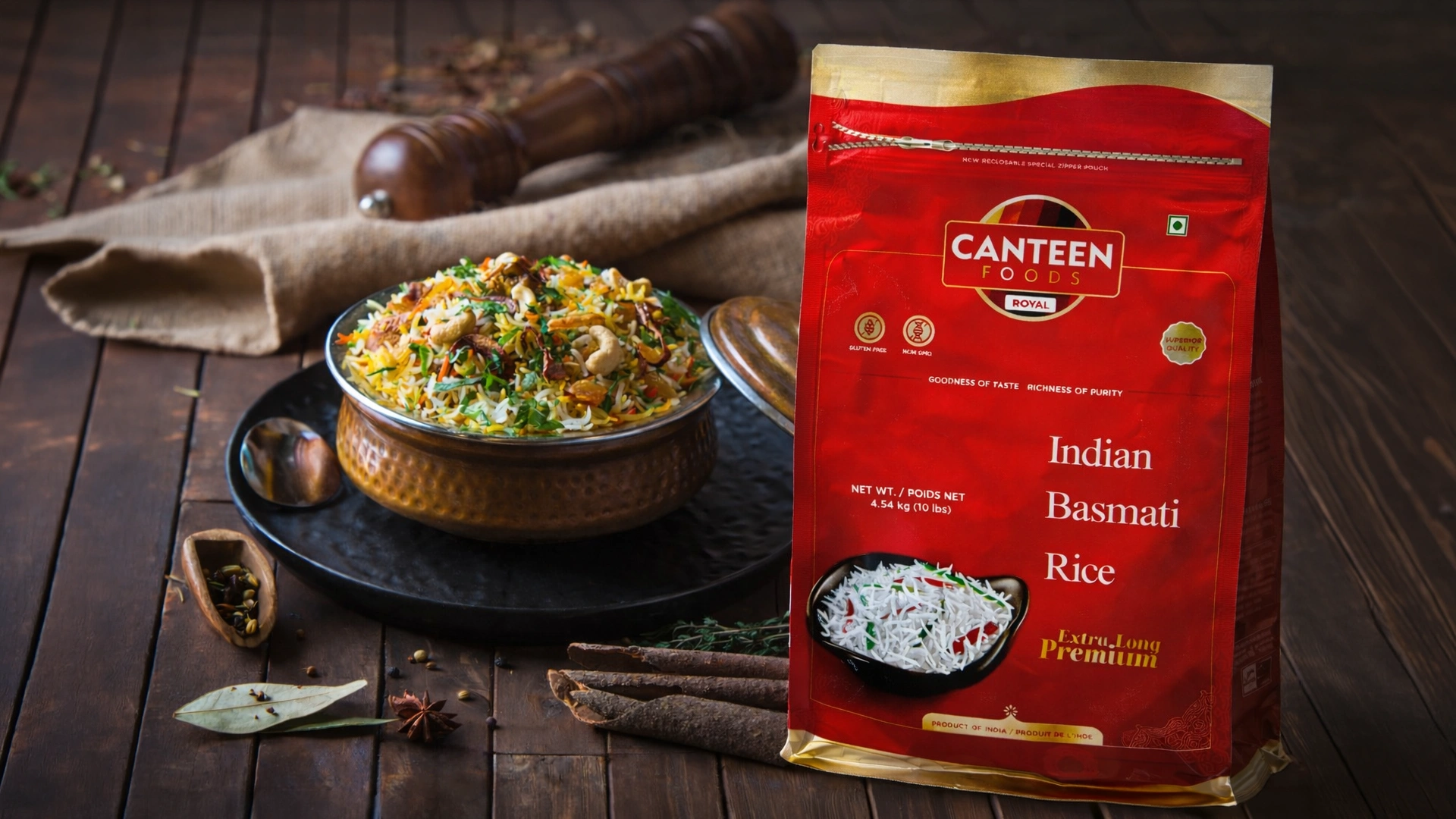 Authentic Basmati Rice Biryani Recipe Using Canteen Indian Basmati Rice