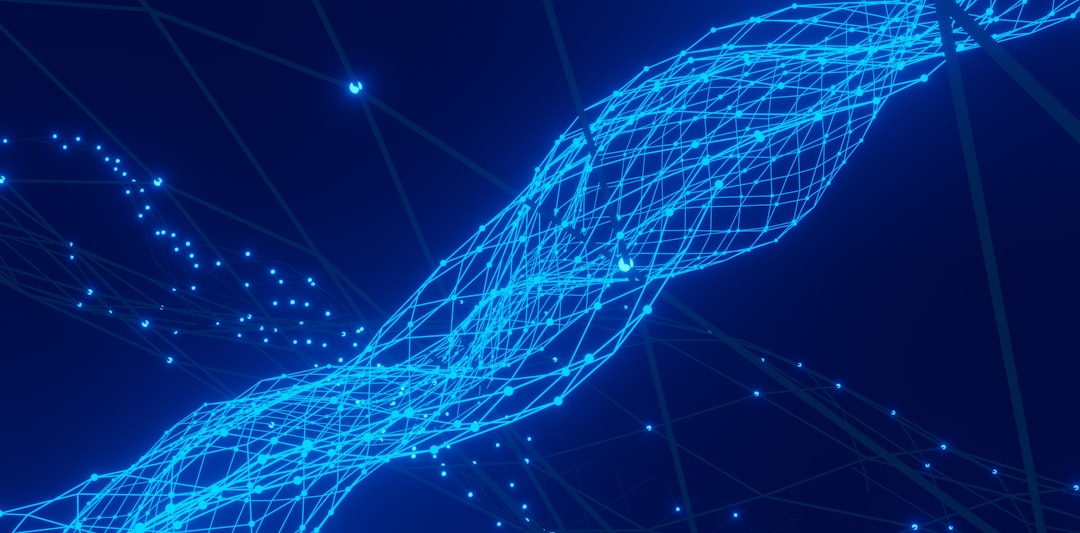 Abstract network of connected nodes