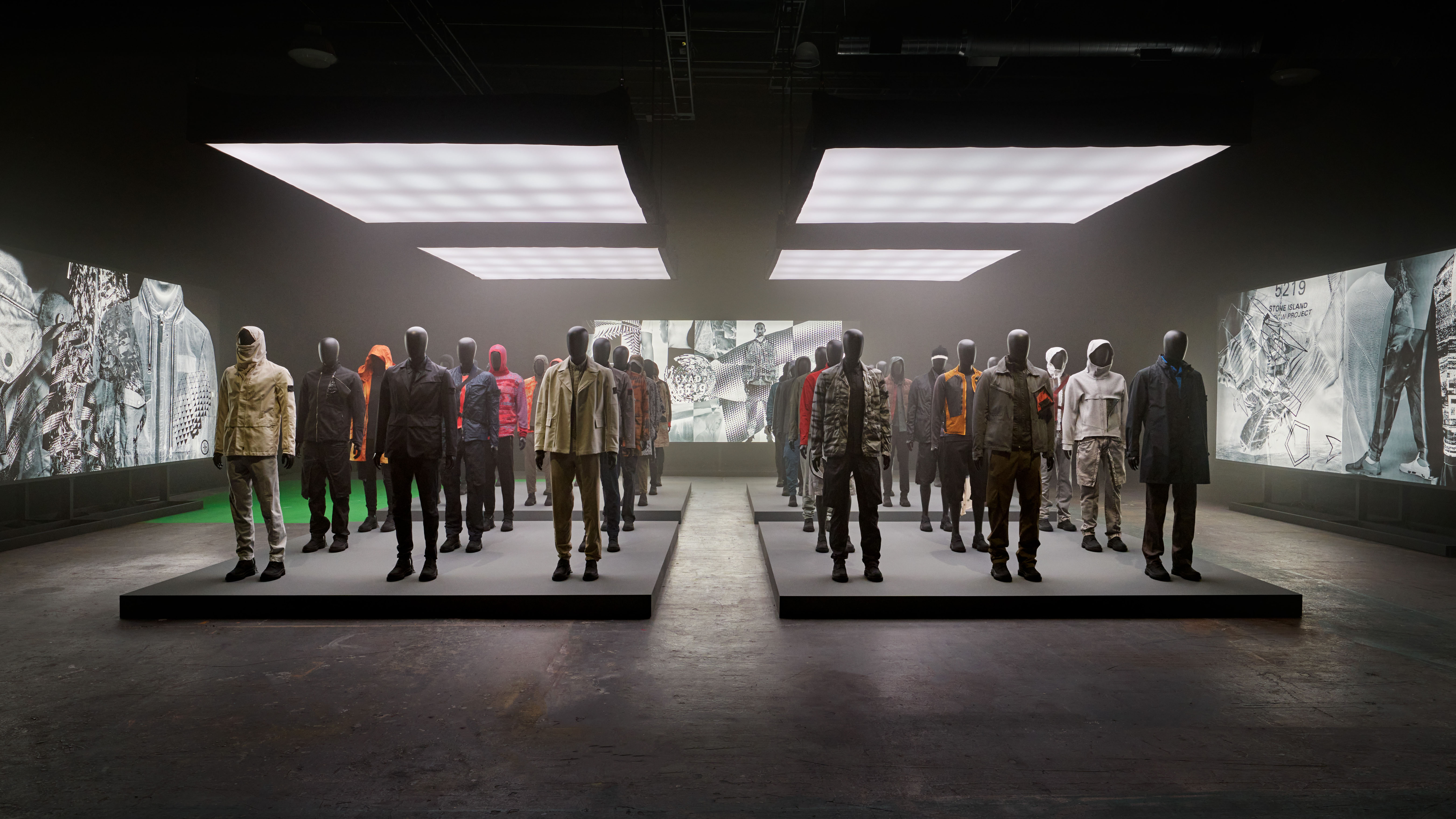 The programme could continue even when the people changed. Image Credit: Stone Island Shadow Project retrospective, Selected Works ’982–’024, Buttercup Studios, Culver City, Los Angeles, 2024. Courtesy Stone Island.