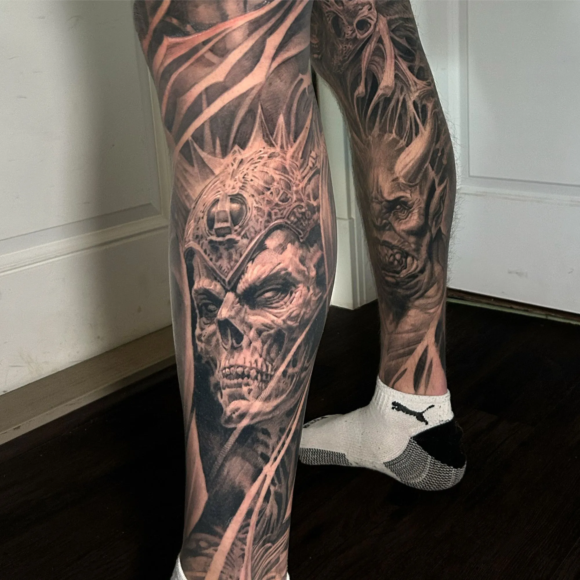 Calf Tattoo Duncan