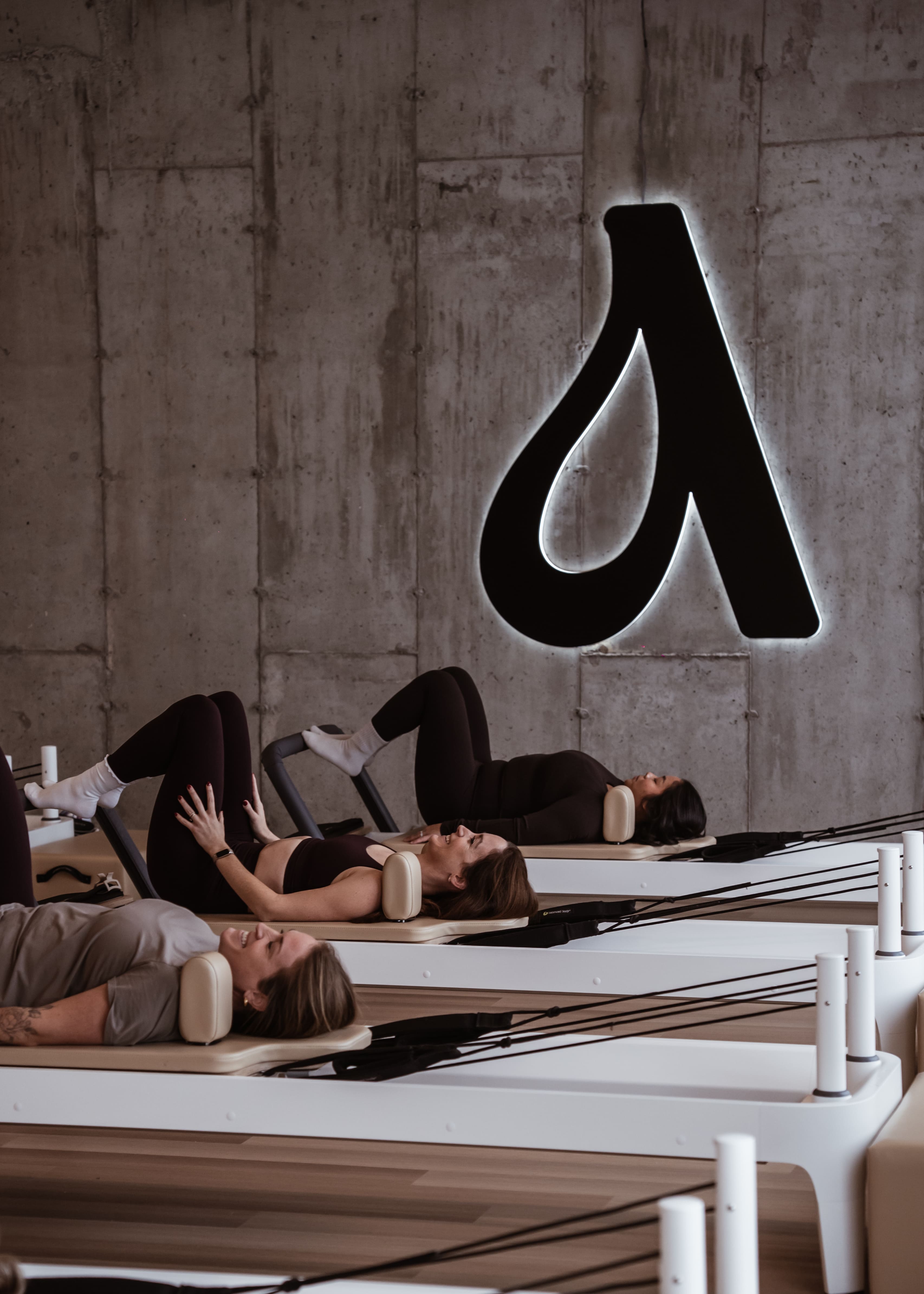 yoga class in a curated wellness center