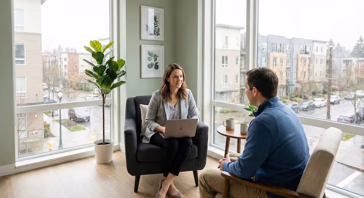 image of pharmacist consulting with a customer