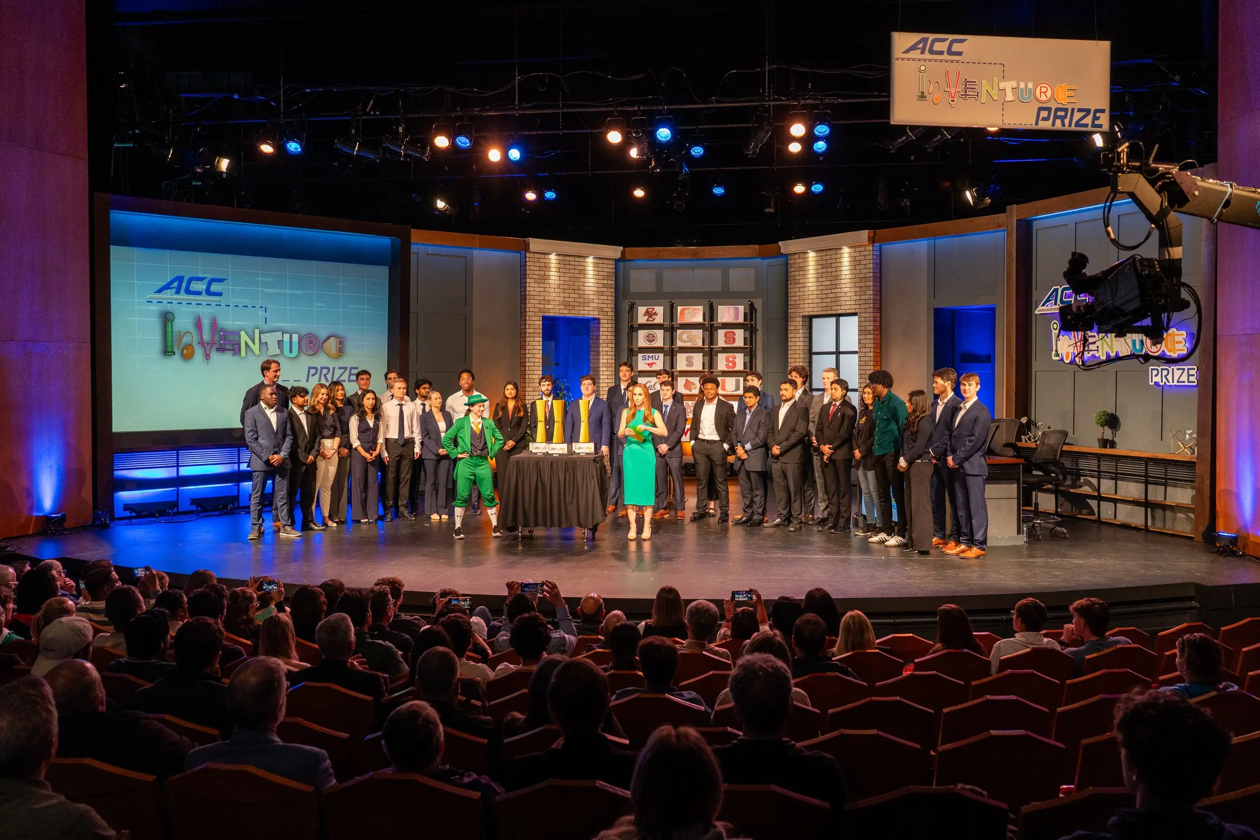 InVenture Prize competitors on stage.