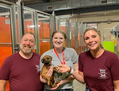 RSG volunteering at Wayside Waifs