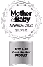 Mother and Baby Awards Silver 2025 Best Baby Food Range Product - Award badge for Little Freddie