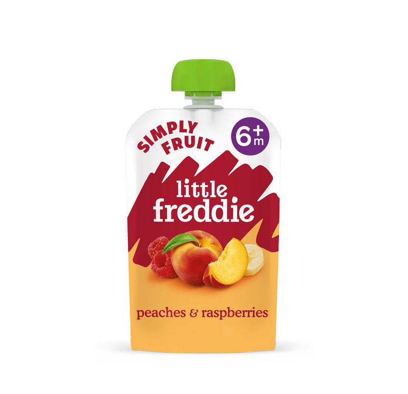 Little Freddie Simply Fruit peaches and raspberries puree for babies 6 months+