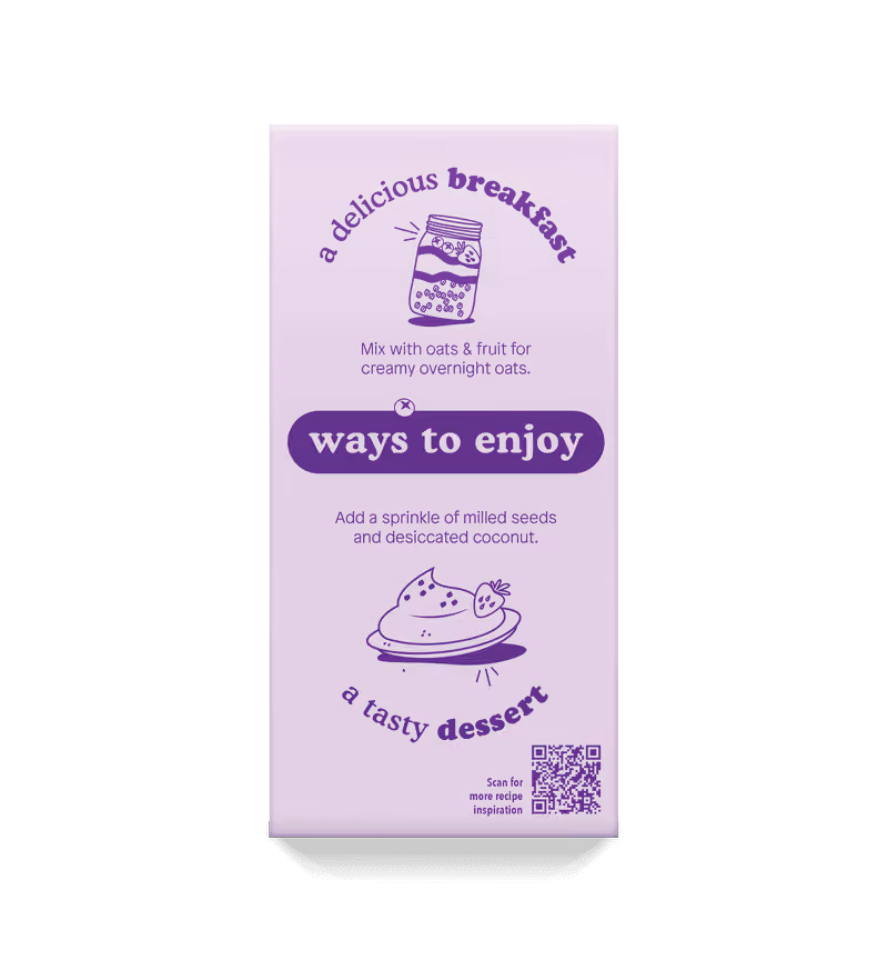 Side face of Blueberry & Banana Yoghurt Multipack organic baby food