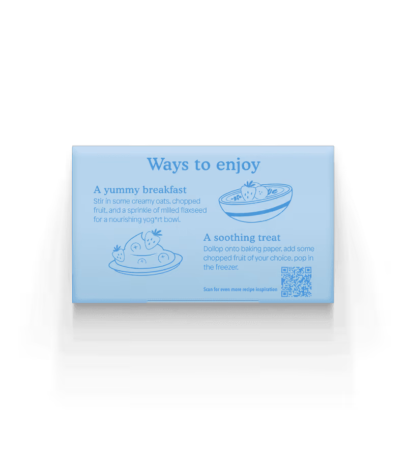 Top of Dairy free strawberry coconut yoghurt multipack
