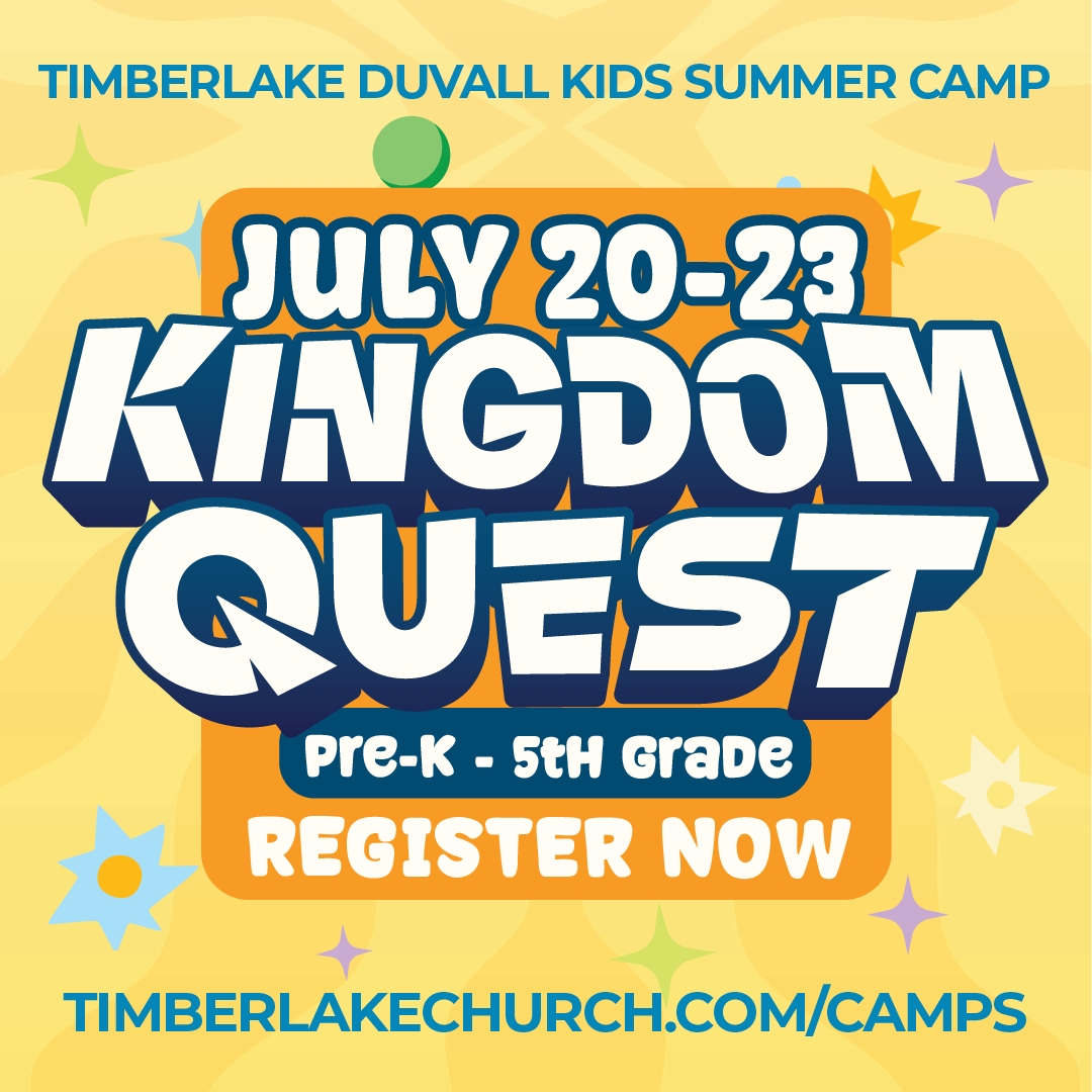 Pale yellow background graphic with the words 'Kingdom Quest' in white block letters center-aligned.