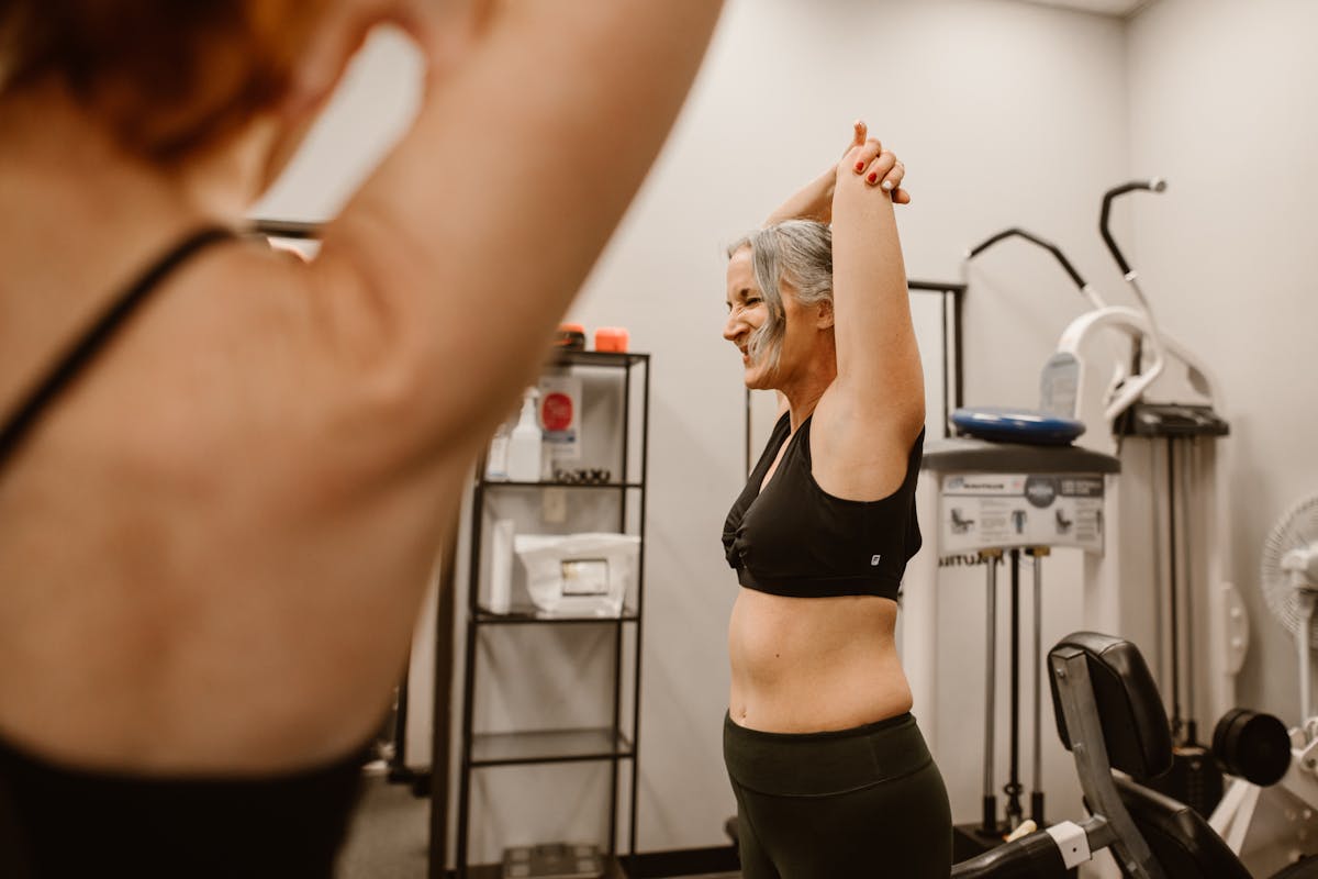 Healthy woman after workout