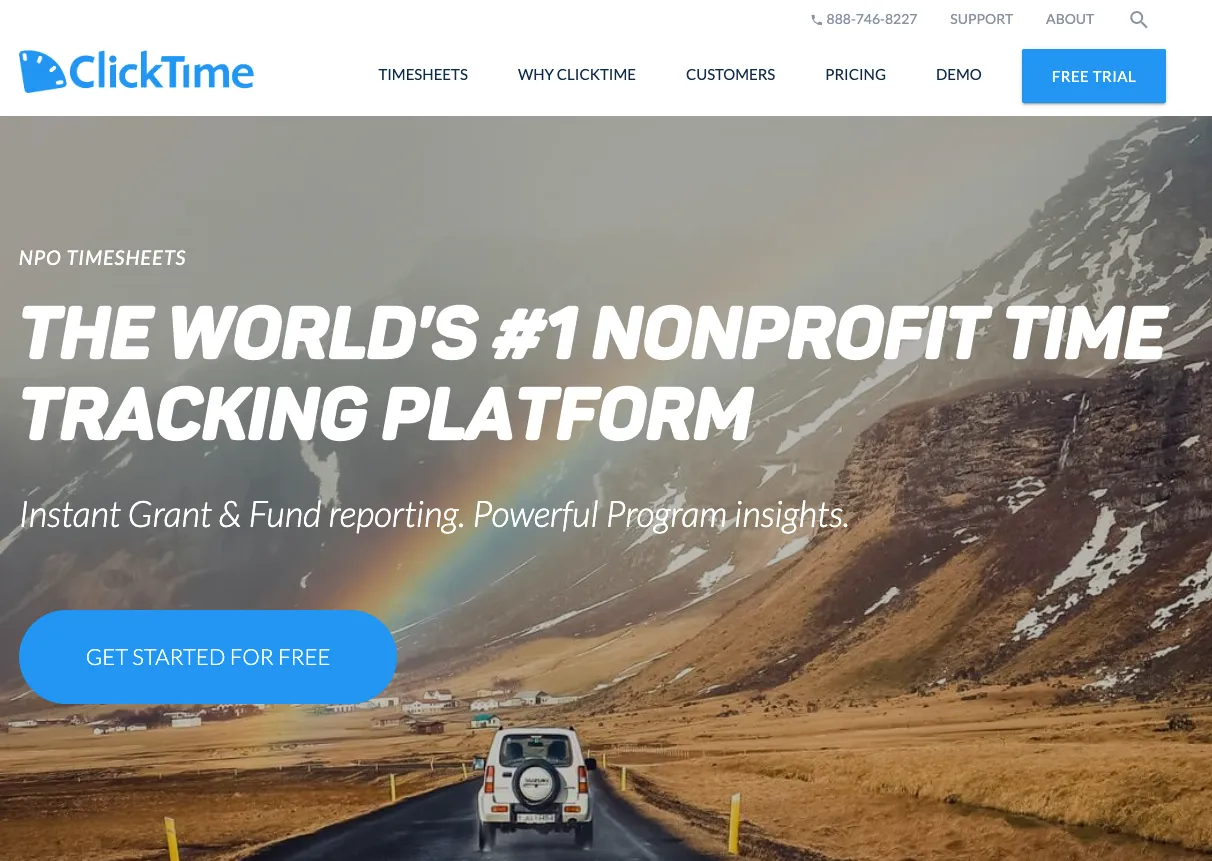 ClickTime Nonprofit Time Tracking