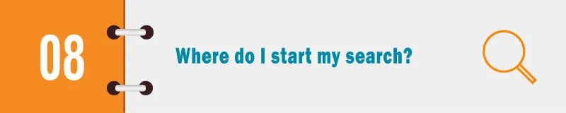 Where do I start my search banner