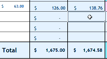 Excel Budget Template - Totals Changing