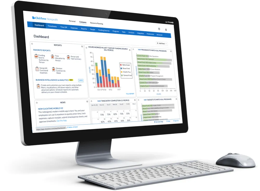 Leveraging Federal Grants - dashboard desktop