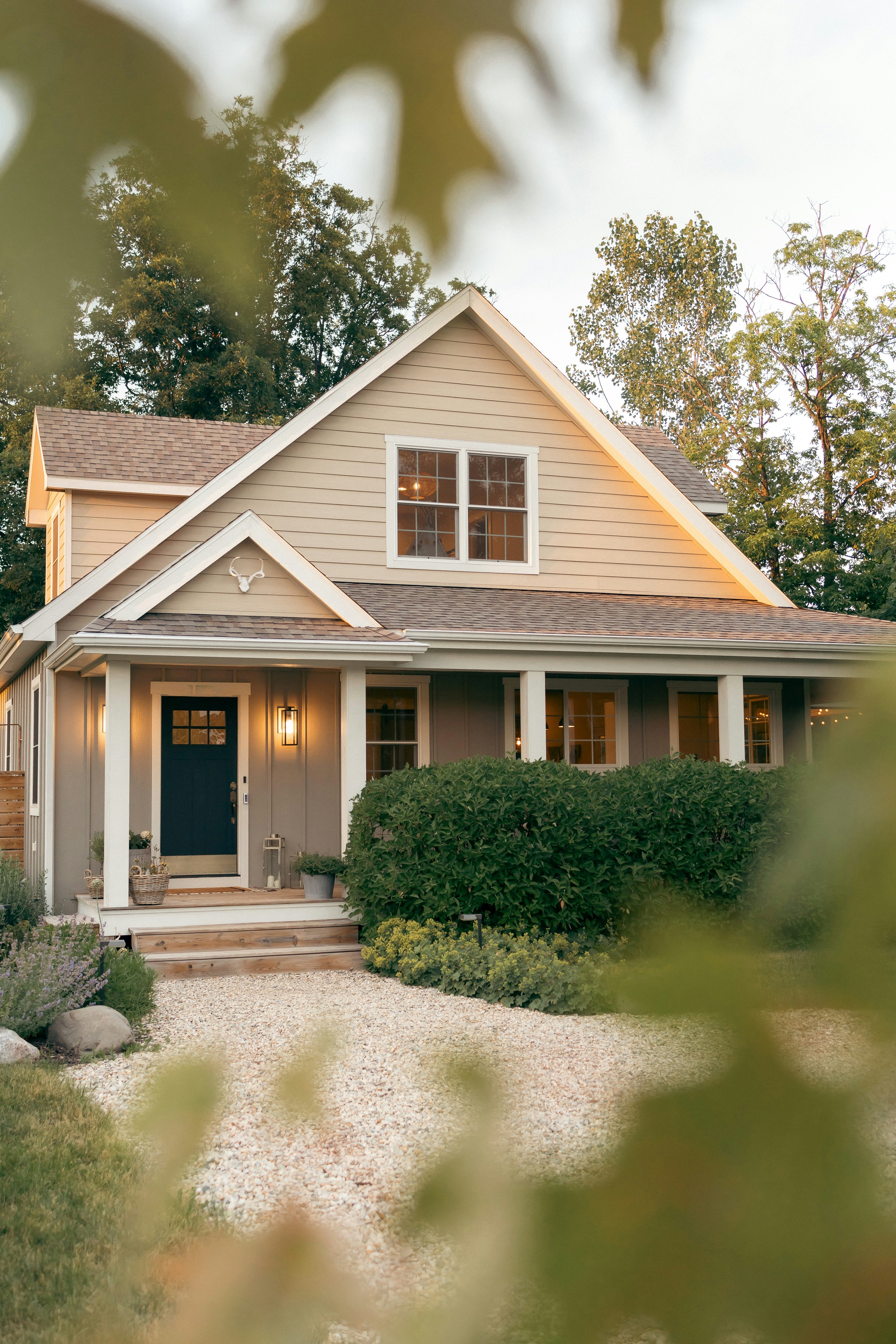 Front of a craftsman style home