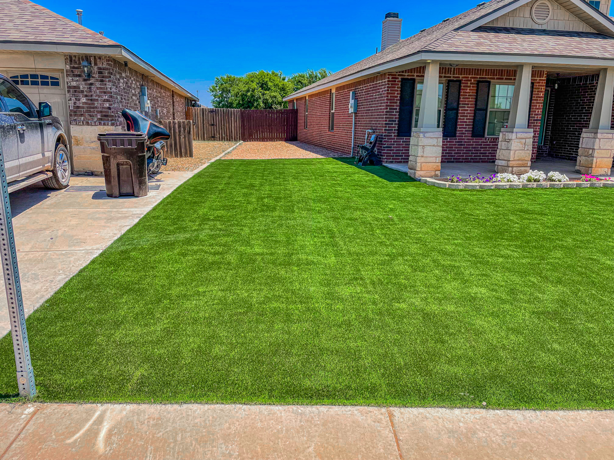 Professional artificial turf installation in Midland, Texas for homeowners and businesses that want a flawless, low-maintenance yard all year long.