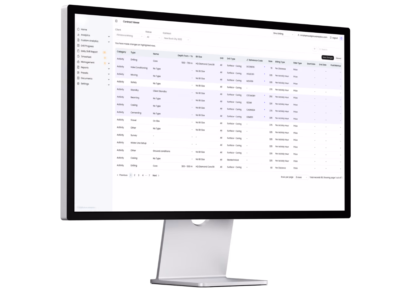 KruxLog features Advanced Core Recovery on tablet