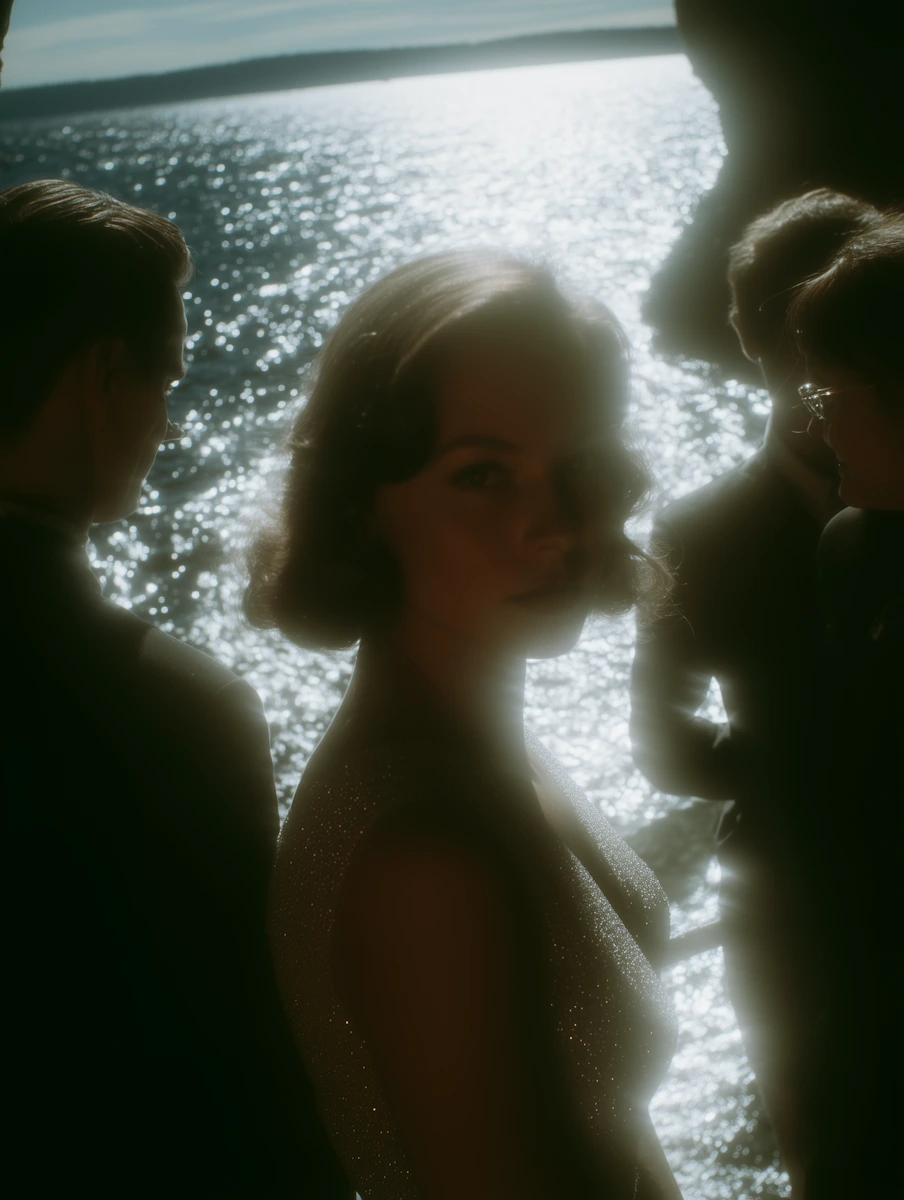 Dramatic group portrait with cinematic lighting