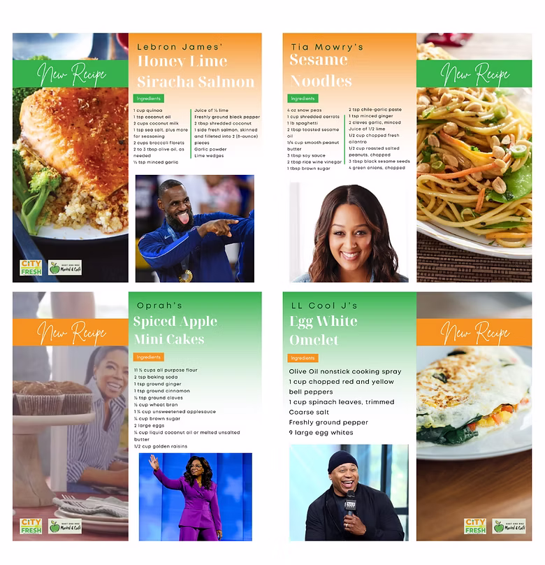 City Fresh Recipe Campaign 2