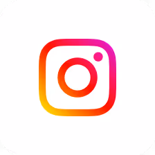 Instagram app icon with a gradient outline of a camera.