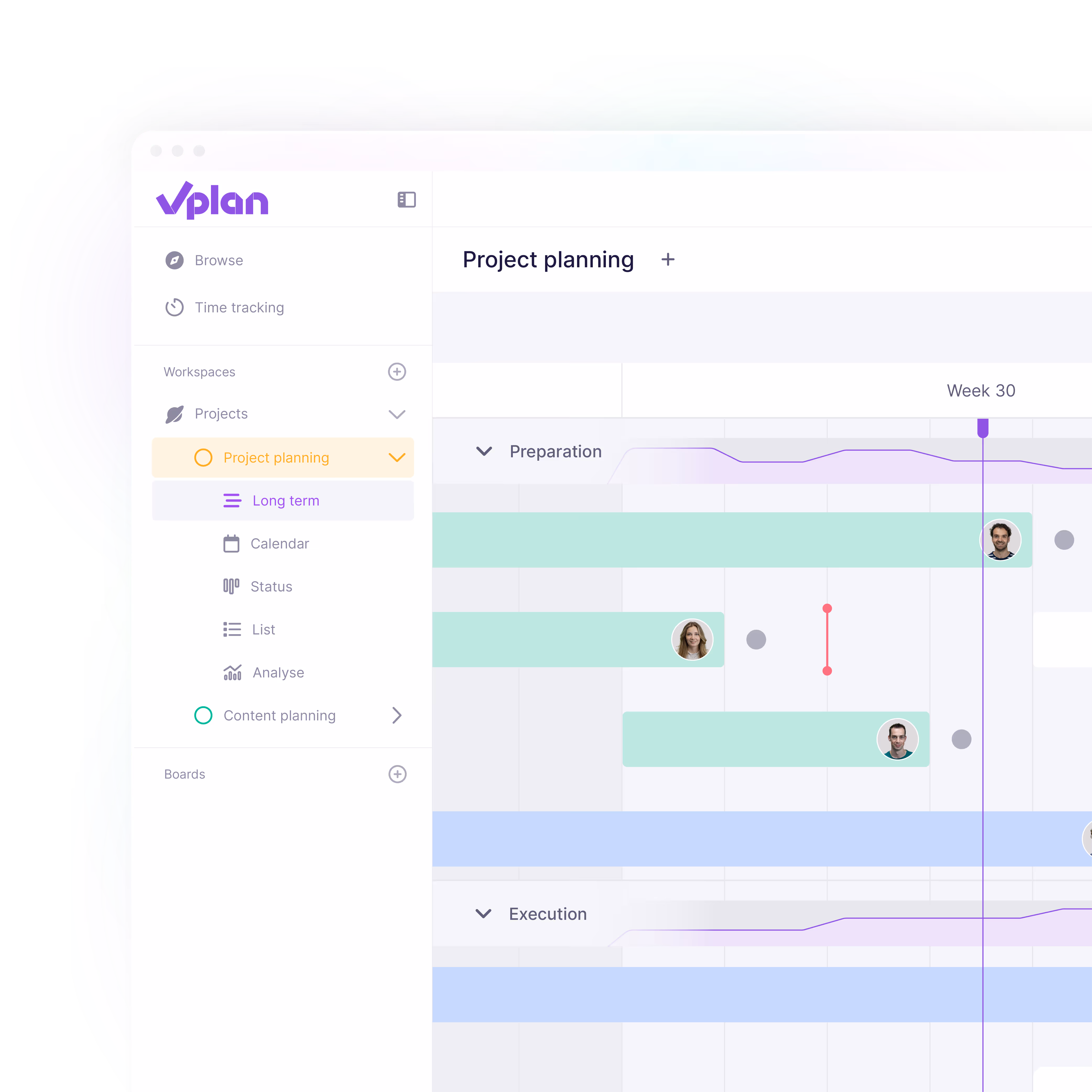 Plan long-term orders and projects with our timeline
