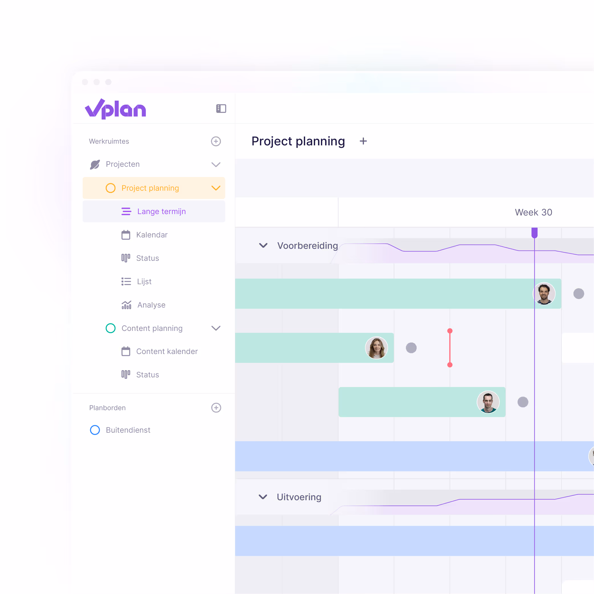 Visuele Ridder IQ planning zonder handmatige invoer