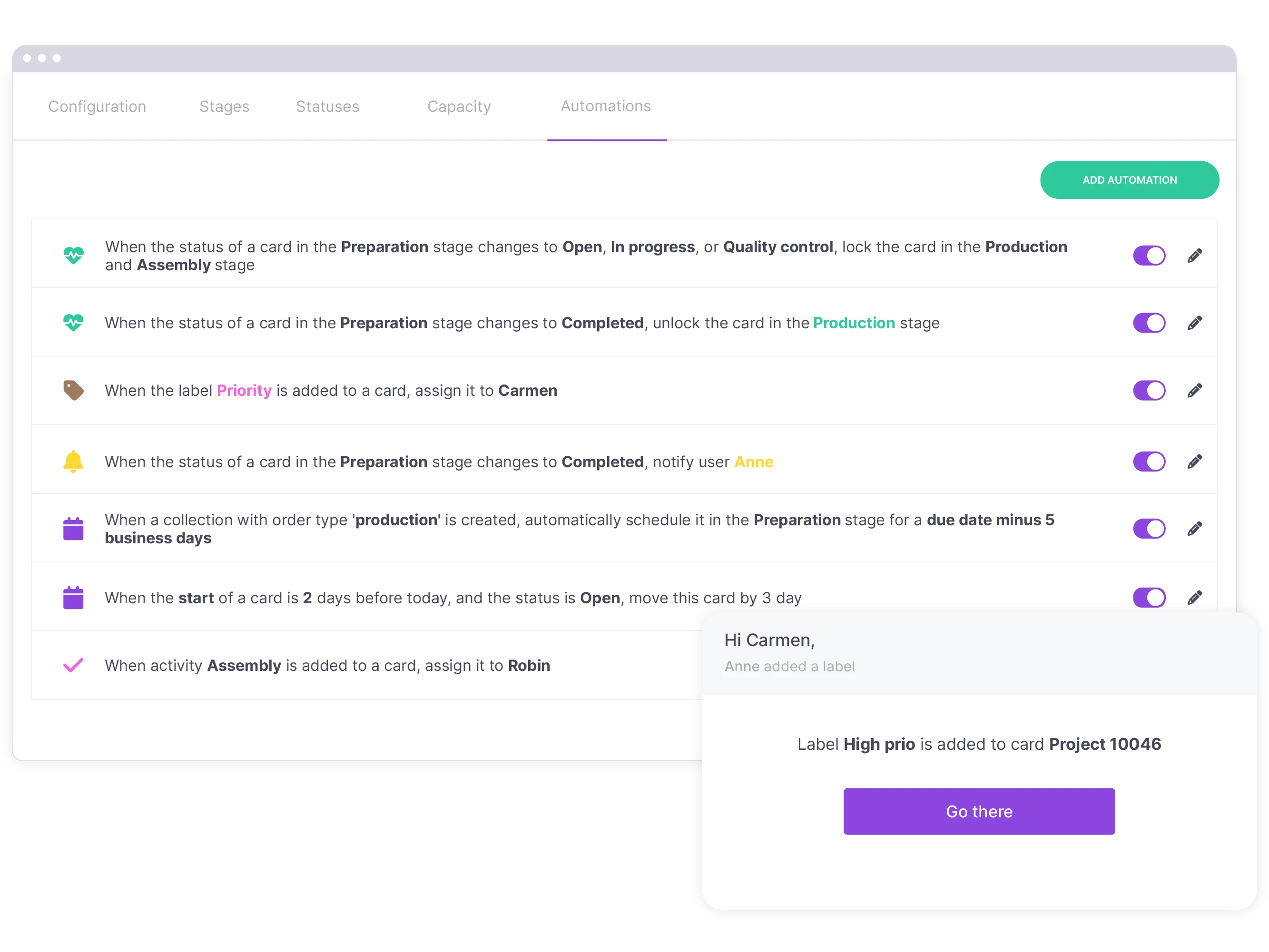 Automate routine work