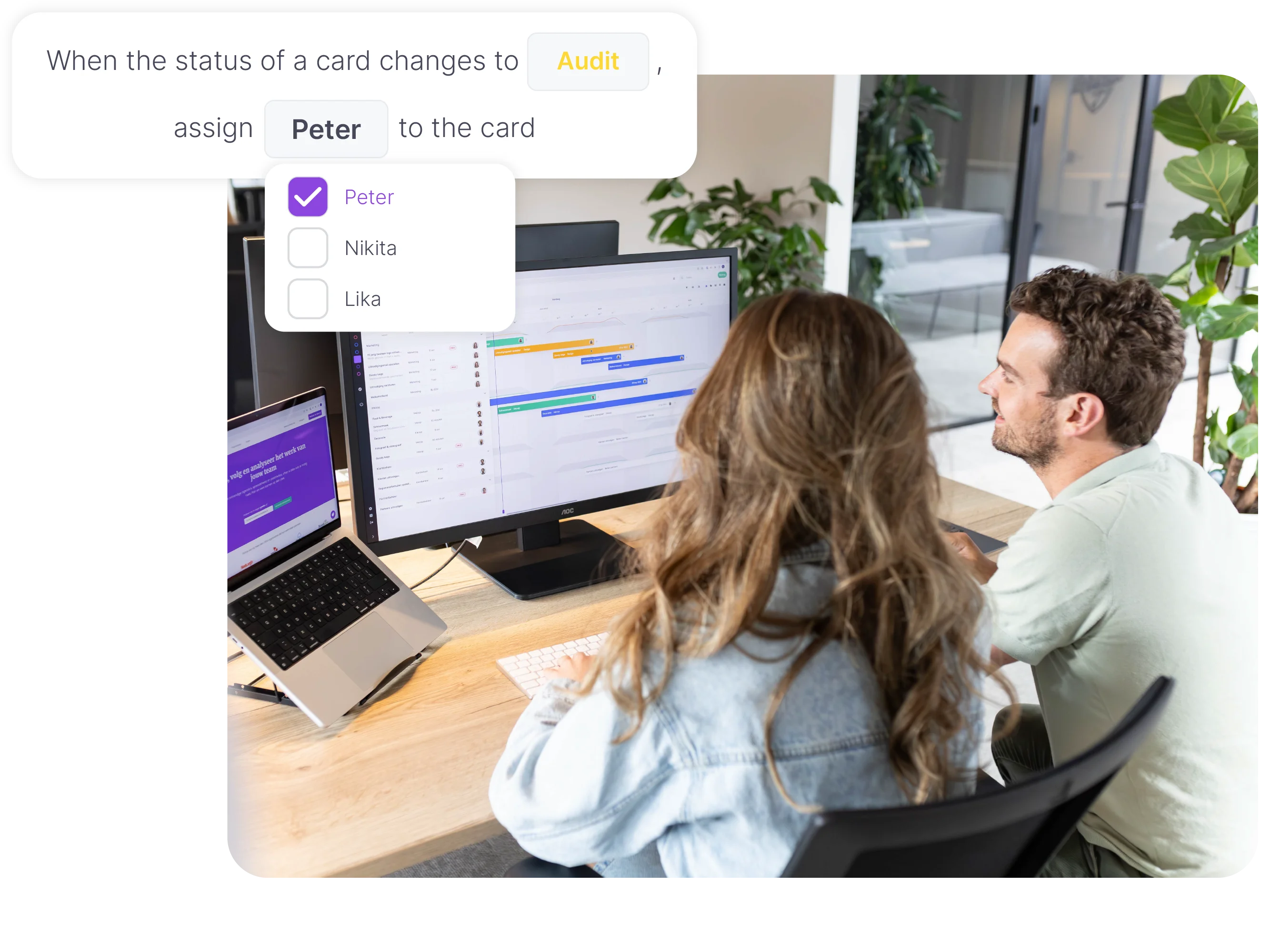 Monitor and invoice in Exact Online