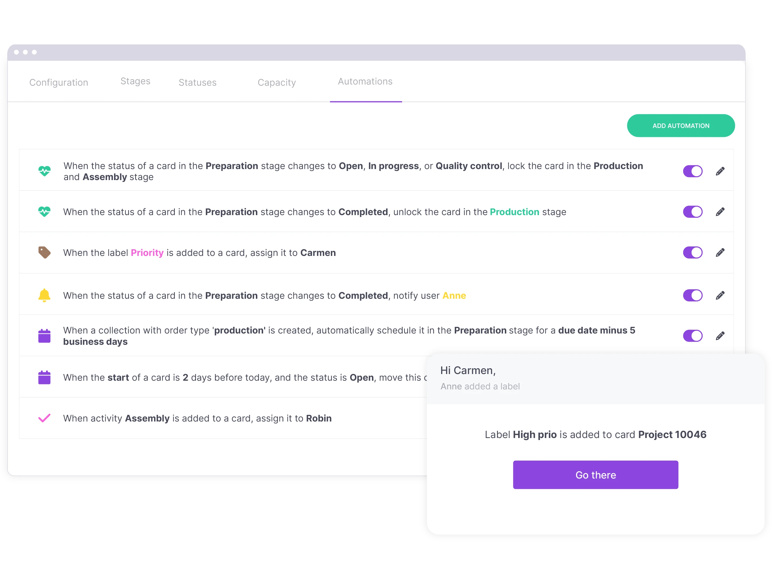 Automate routine work