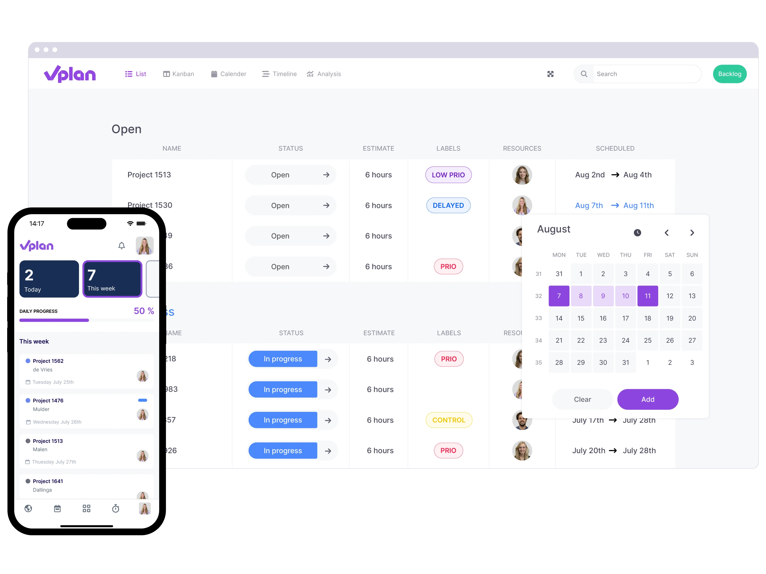 Collaborate in one real-time planning