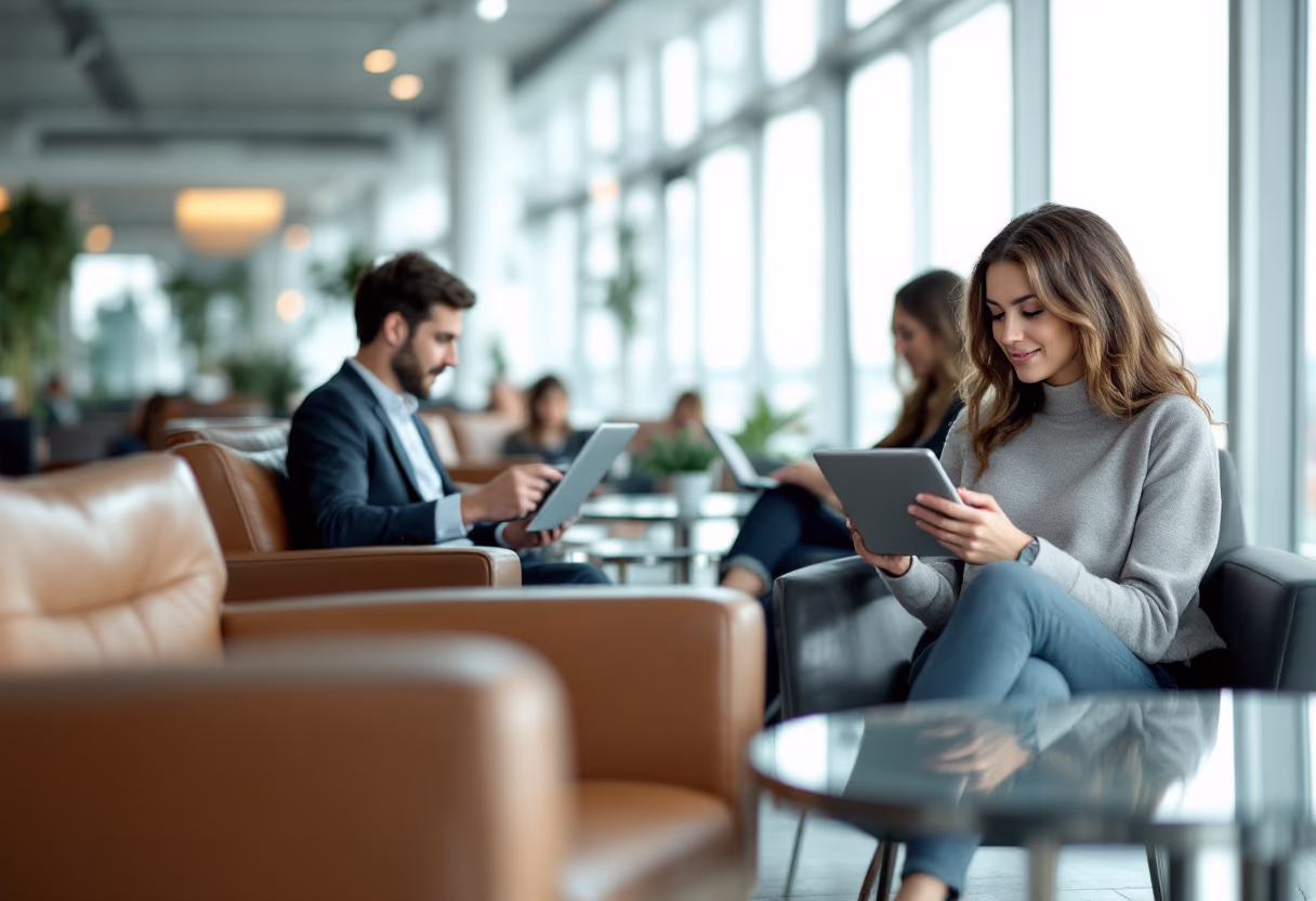 image of an airport scene (for a travel tech)