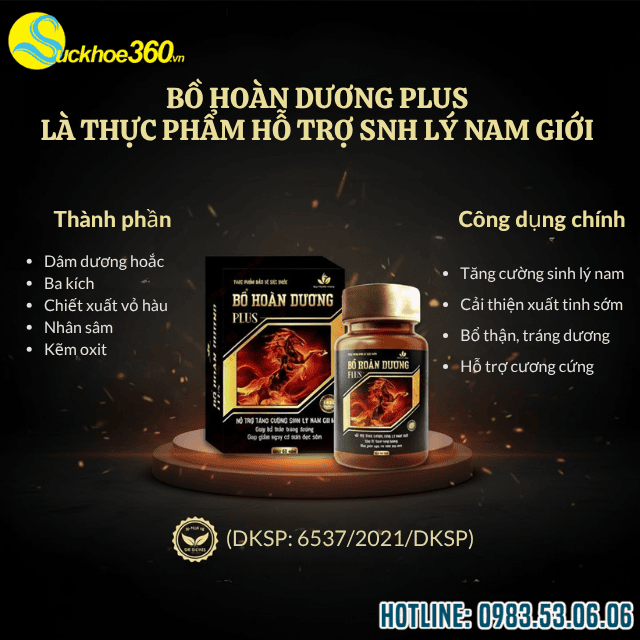 Bổ Hoàn Dương Plus là thuốc gì?