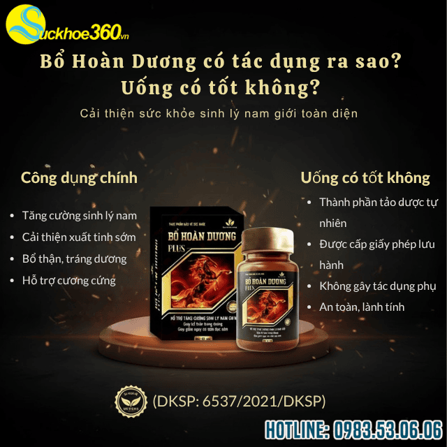 Bổ Hoàn Dương có tác dụng ra sao? Uống có tốt không?