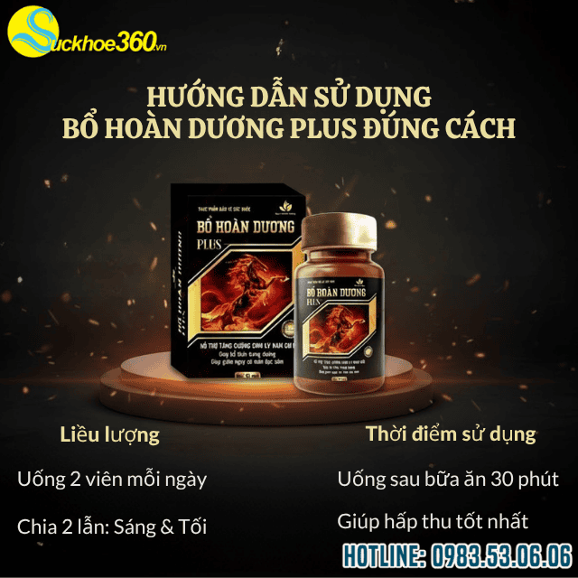 Hướng dẫn dùng Bổ Hoàn Dương Plus đúng cách