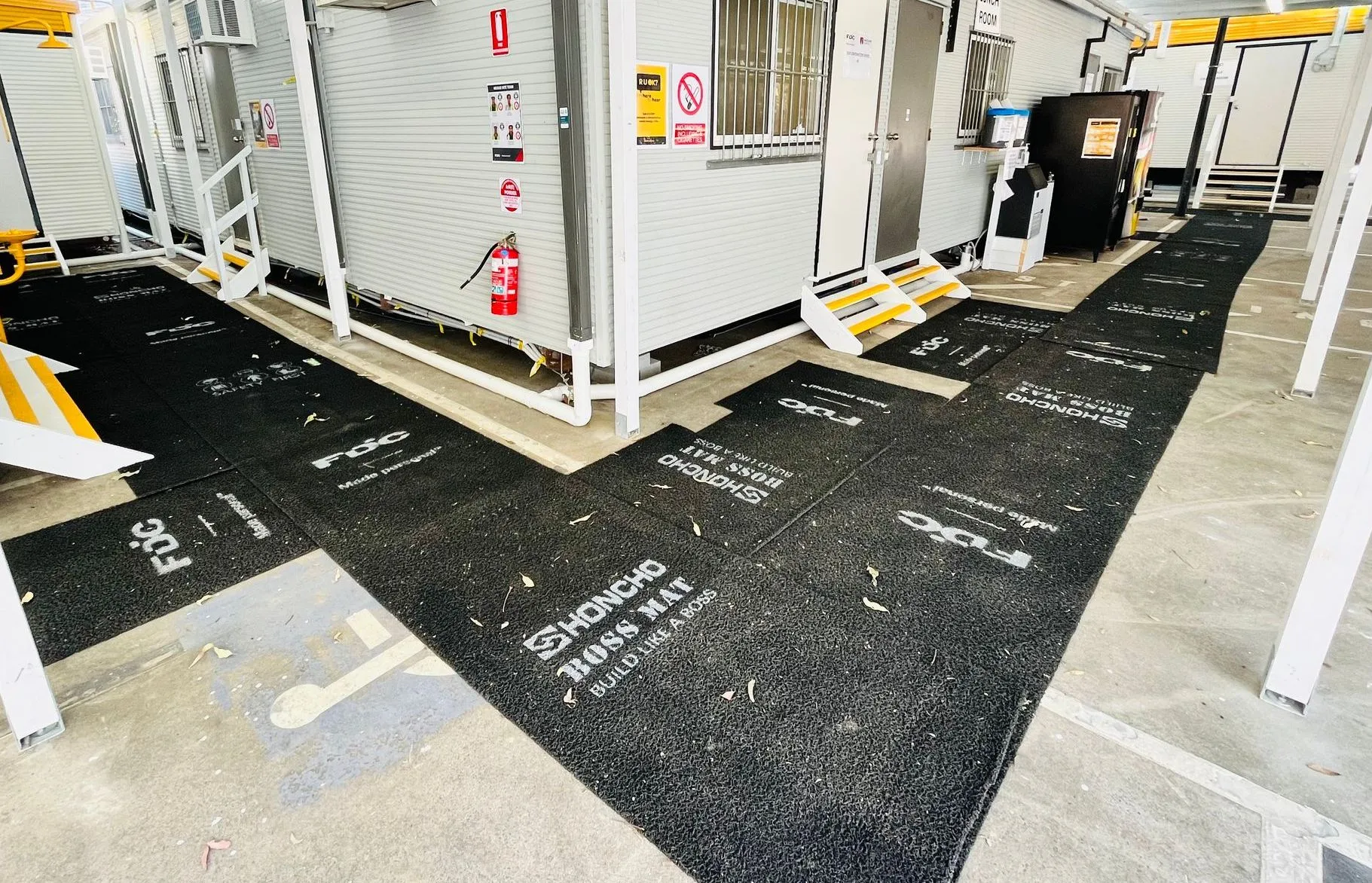 Pedestrian & Safety Walkway Mats surface protection product by Honcho Supplies