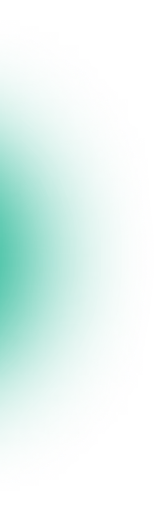 Green circular shape with a glowing cyan and green fuzzy outer edge on a transparent background.