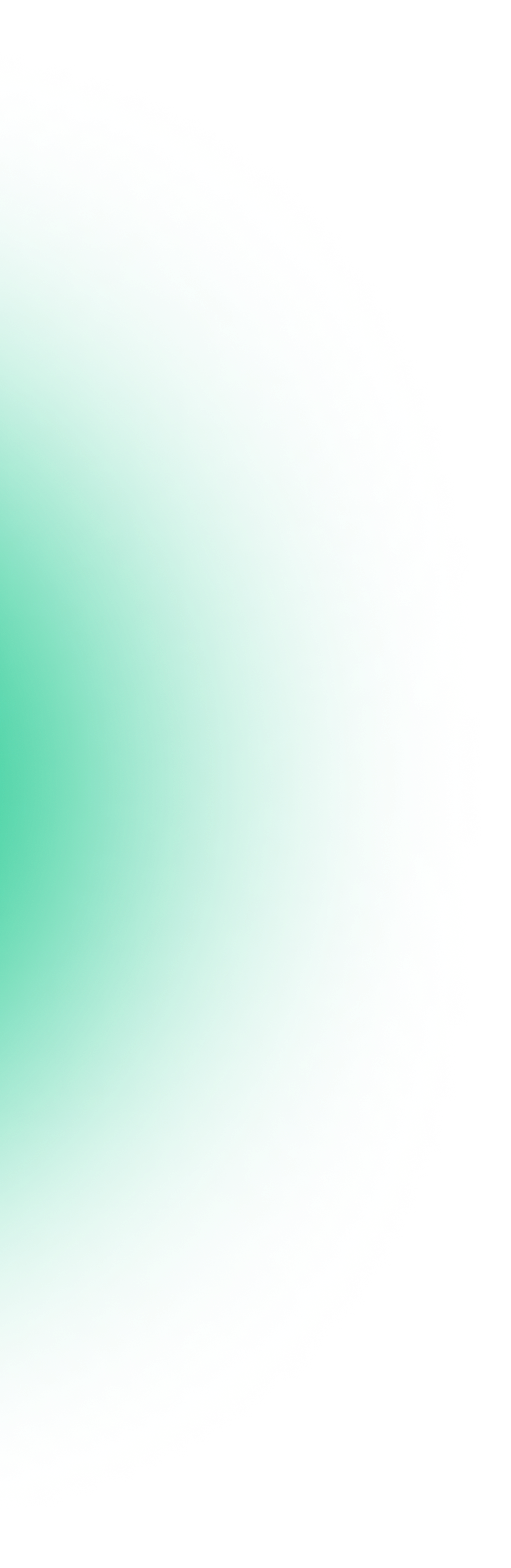 Green circular shape with a glowing cyan and green fuzzy outer edge on a transparent background.