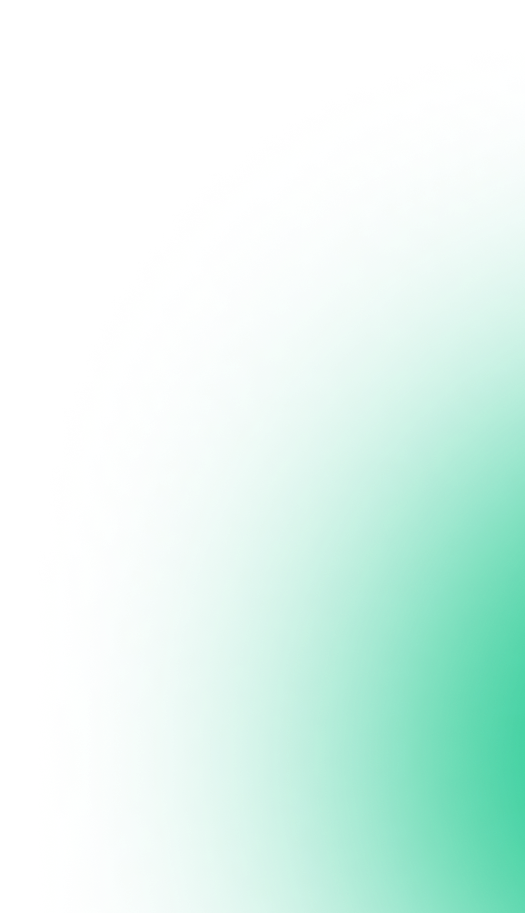 Close-up of a soft green glow with a faded blue-green halo around the curved edge.