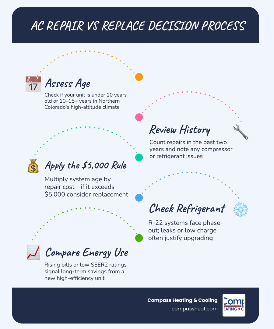 A Practical Guide to AC Repair vs Replace in Northern Colorado