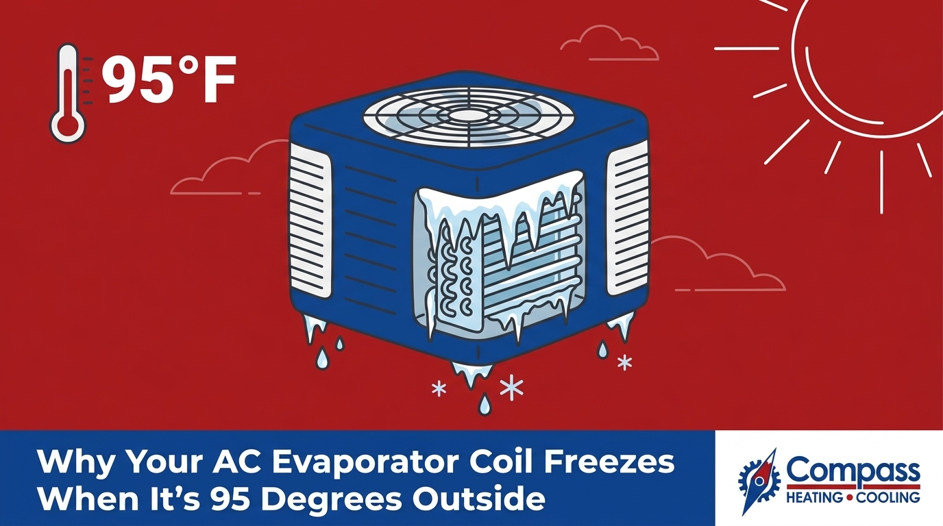 Why Your AC Evaporator Coil Freezes When It's 95 Degrees Outside