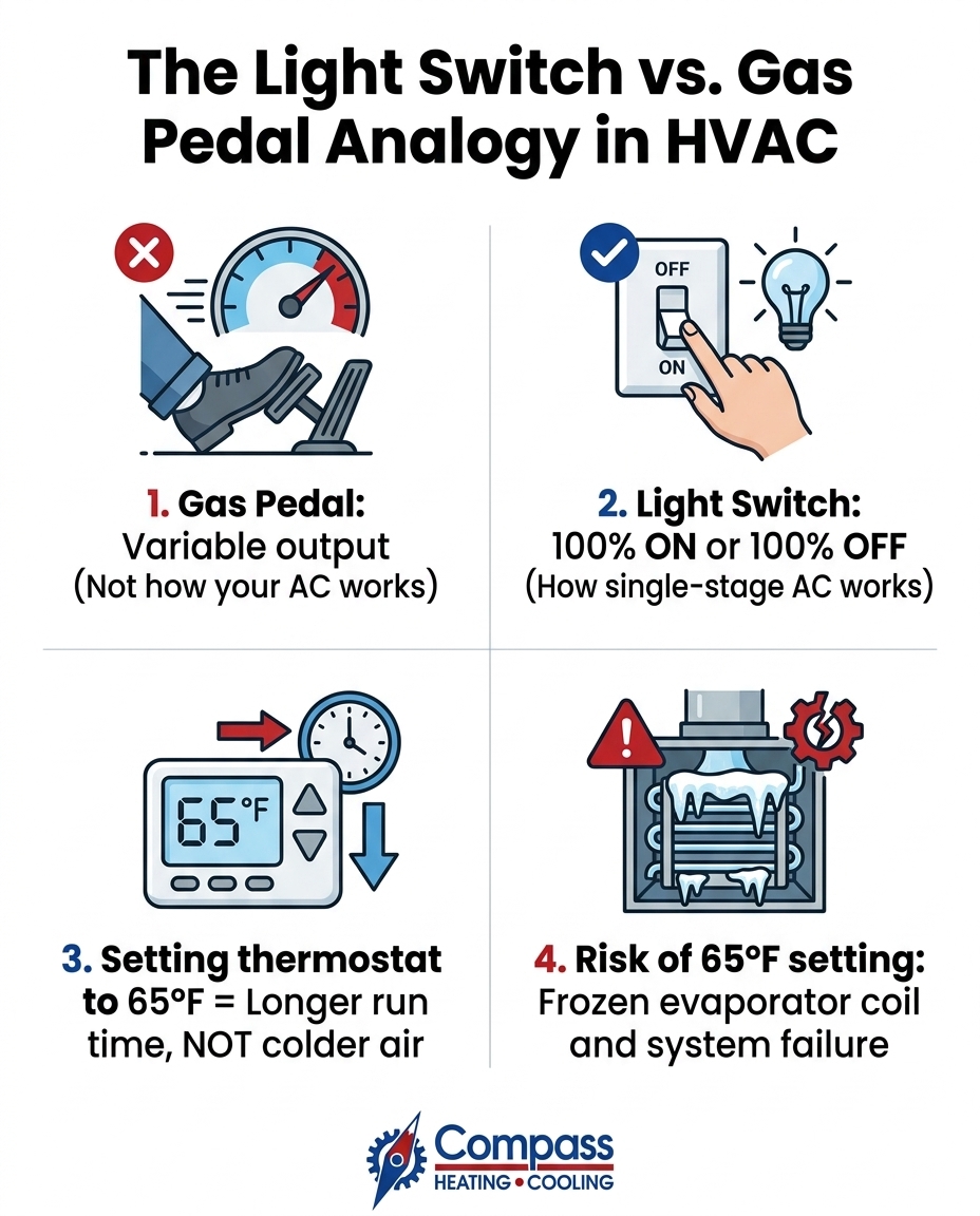 The Light Switch vs. Gas Pedal Analogy in HVAC