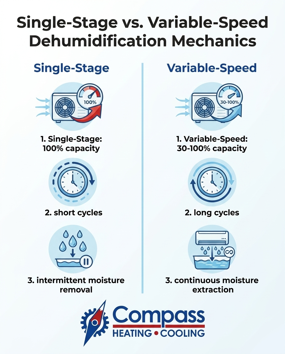 Single-Stage vs. Variable-Speed Dehumidification Mechanics