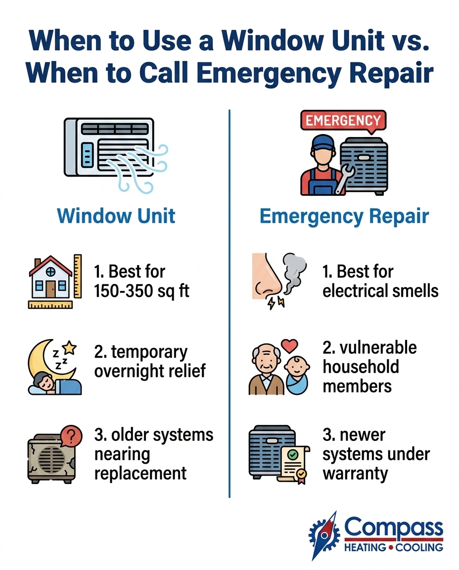 When to Use a Window Unit vs. When to Call Emergency Repair