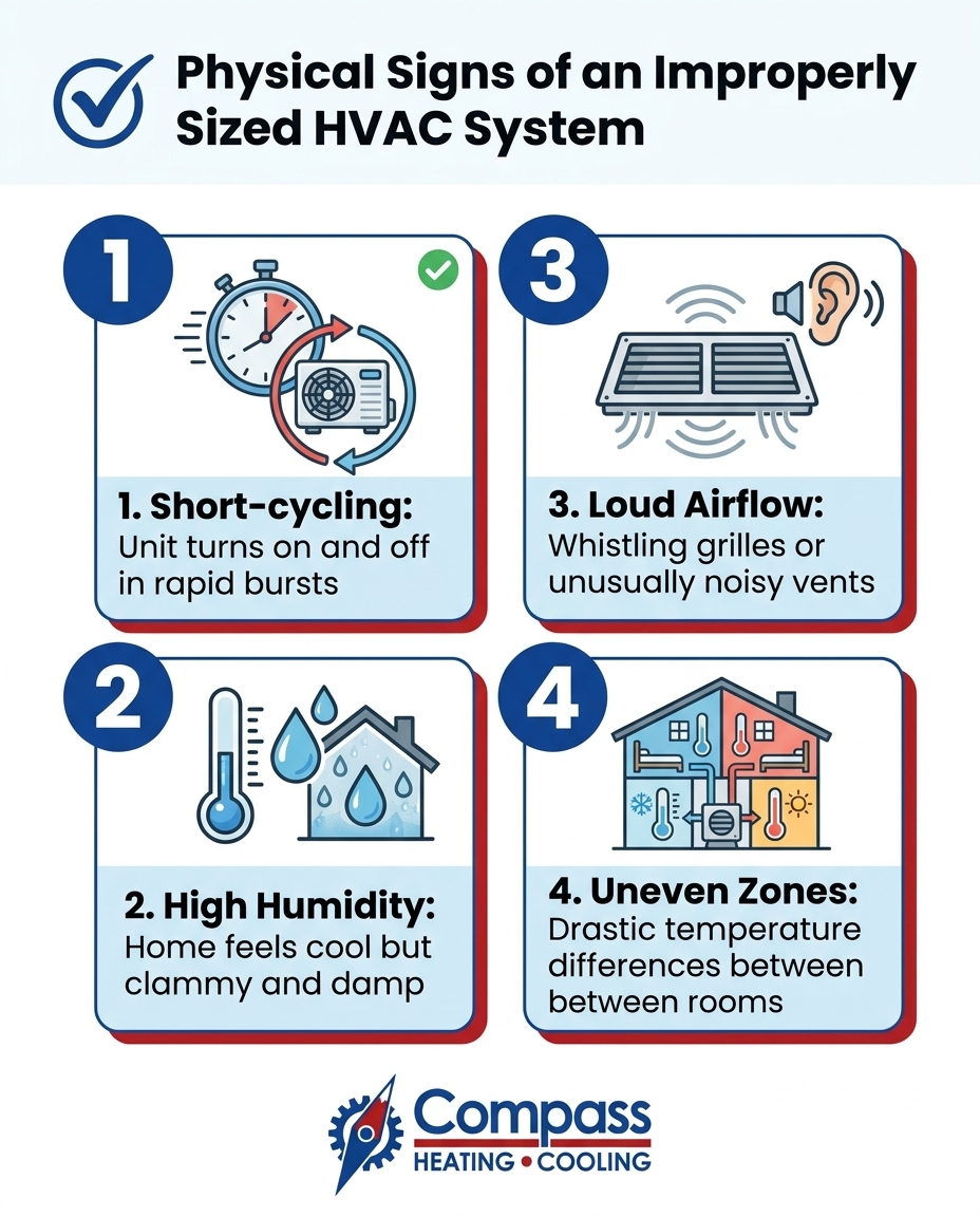 Physical Signs of an Improperly Sized HVAC System