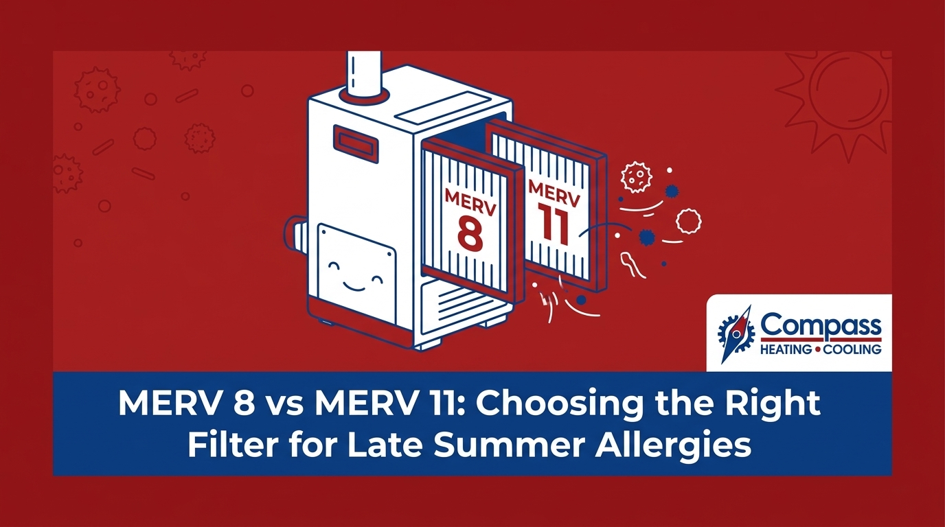 MERV 8 vs MERV 11: Choosing the Right Filter for Late Summer Allergies