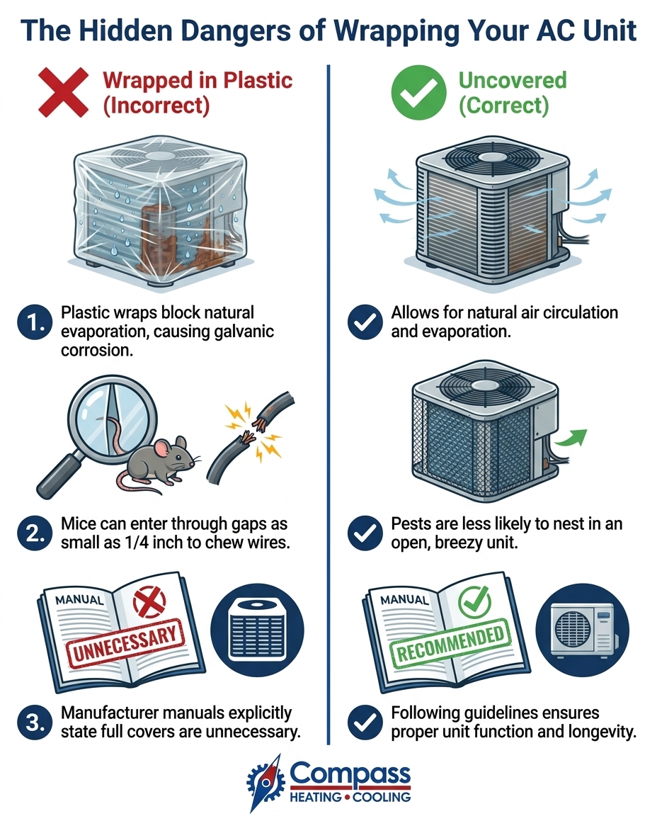 The Hidden Dangers of Wrapping Your AC Unit