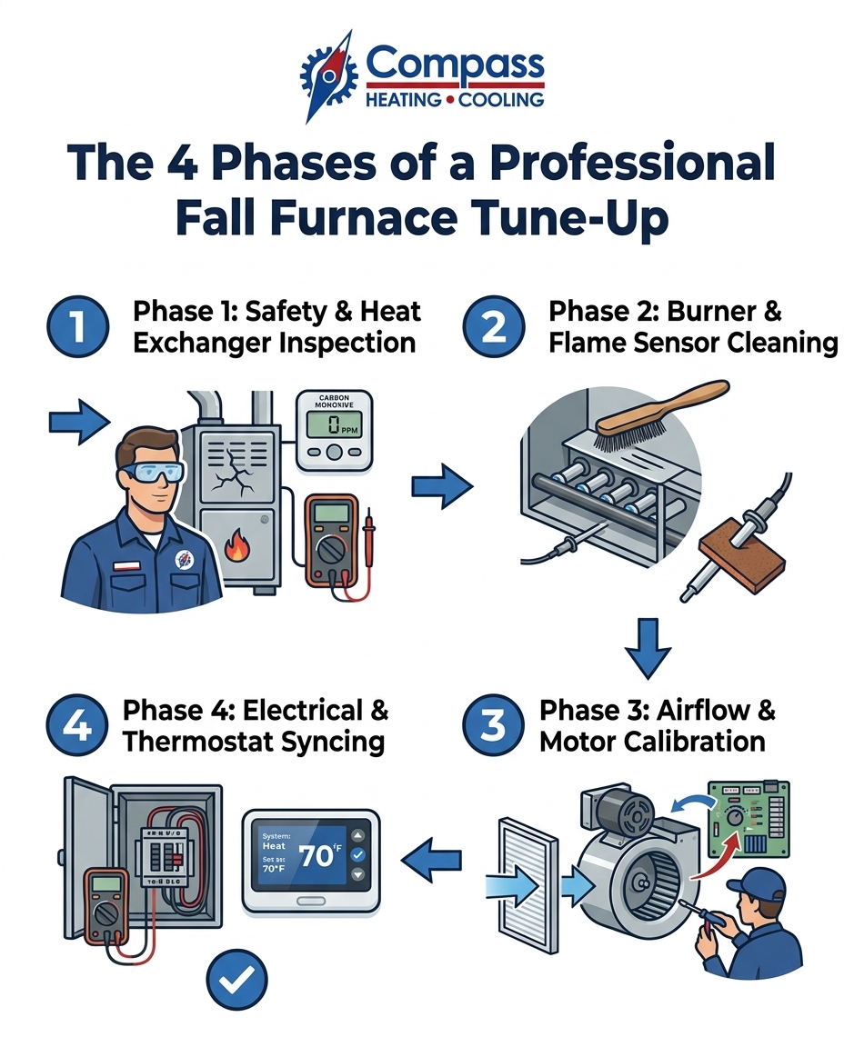 The 4 Phases of a Professional Fall Furnace Tune-Up